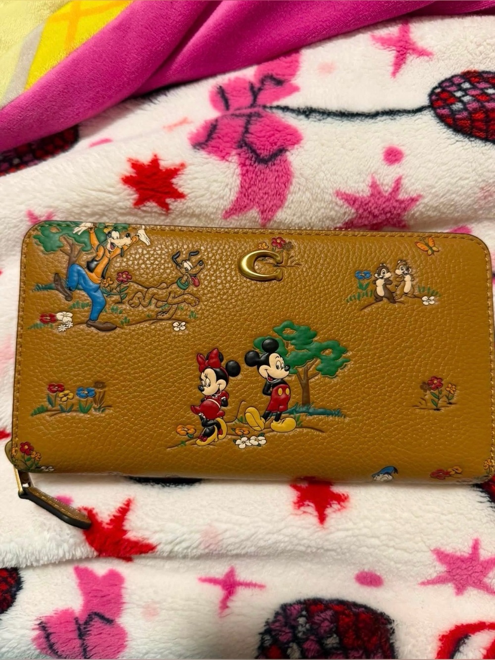 NWT Disney x Coach Mickey & Friends Accordion Wallet